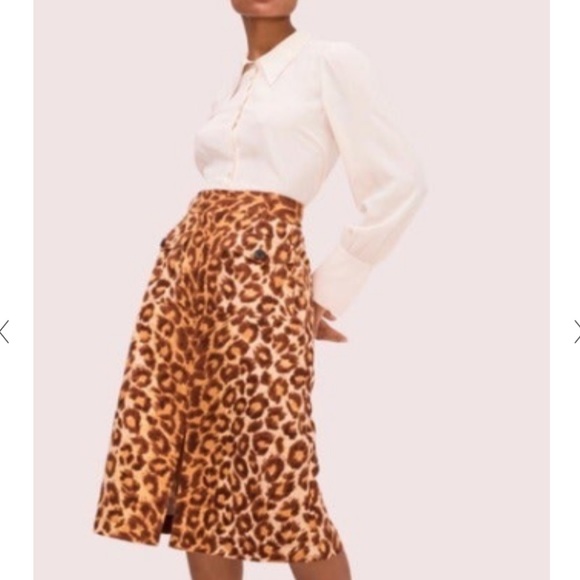 Kate Spade Panther Leopard Skirt - Picture 1 of 6